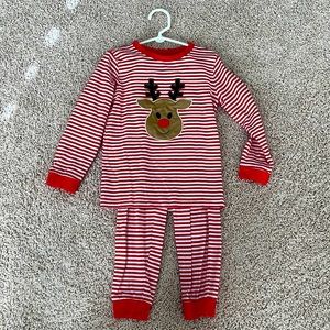Classic whimsy Christmas Rudolph pajamas